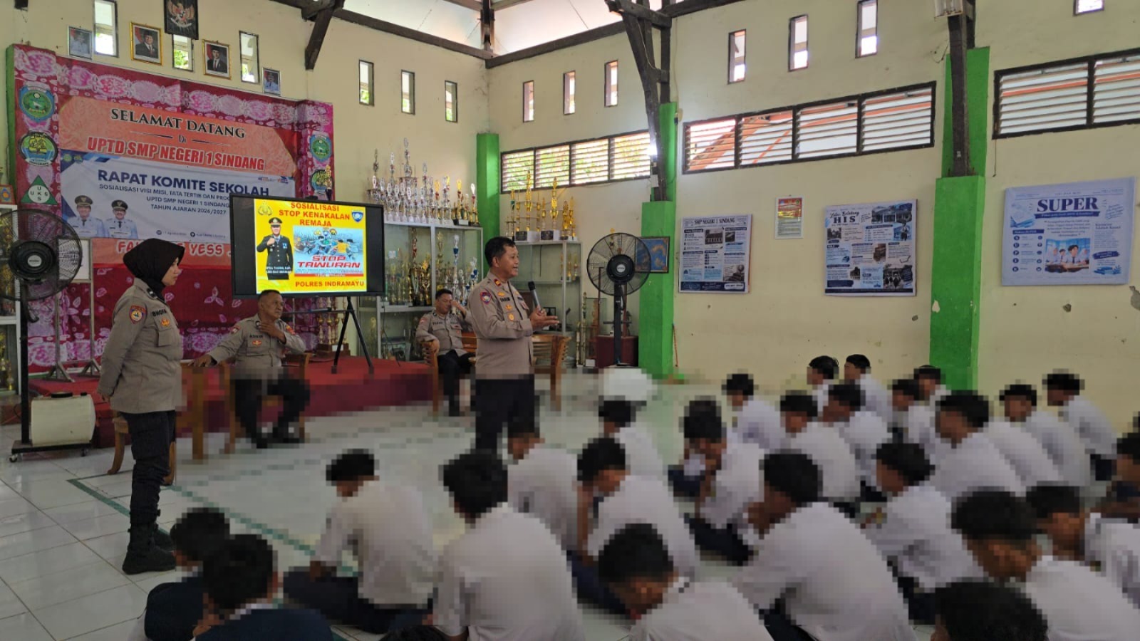 Satbinmas Polres Indramayu Kumpulkan Puluhan Pelajar dan Orang Tua