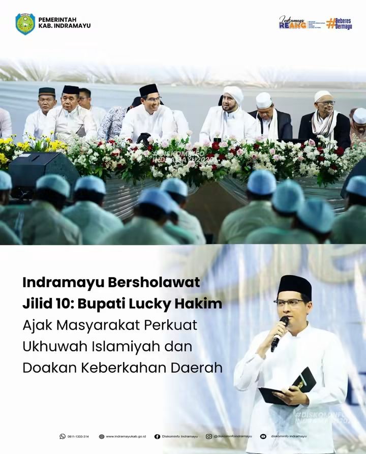 Bupati Lucky Hakim Ajak Masyarakat Bersholawat, Perkuat Ukhuwah Islamiyah dan Doakan Keberkahan Daerah