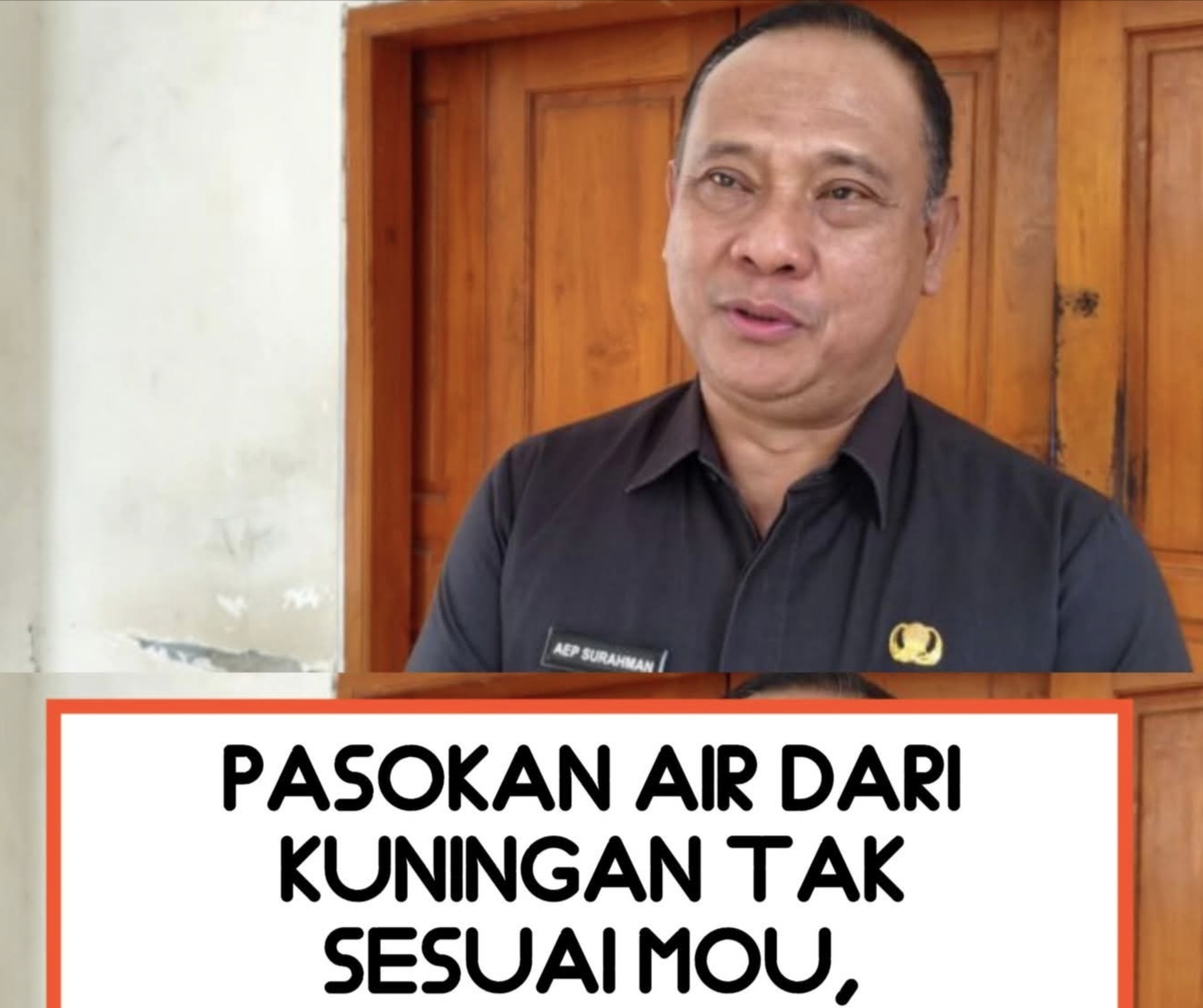 Air Baku Dari Kuningan Tidak Sesuai MOU, PDAM Berpotensi Mengalami Kerugian