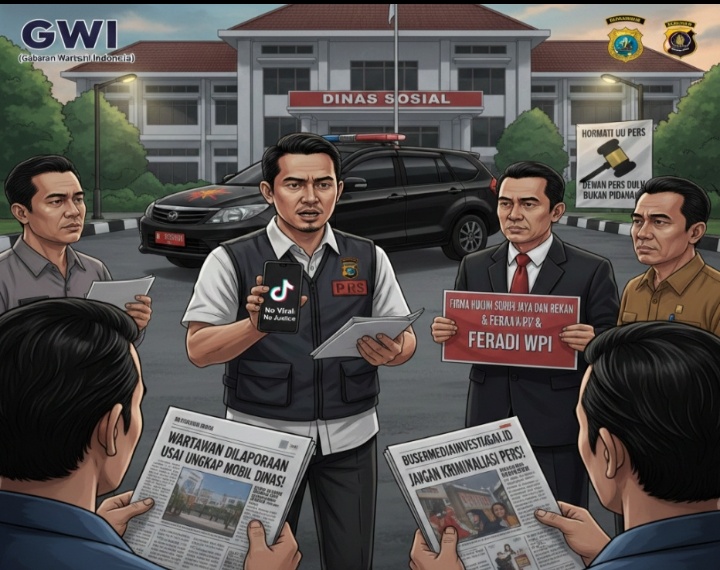 Wartawan Dilaporkan Usai Ungkap Penggunaan Mobil Dinas Sosial Di Malam Hari
