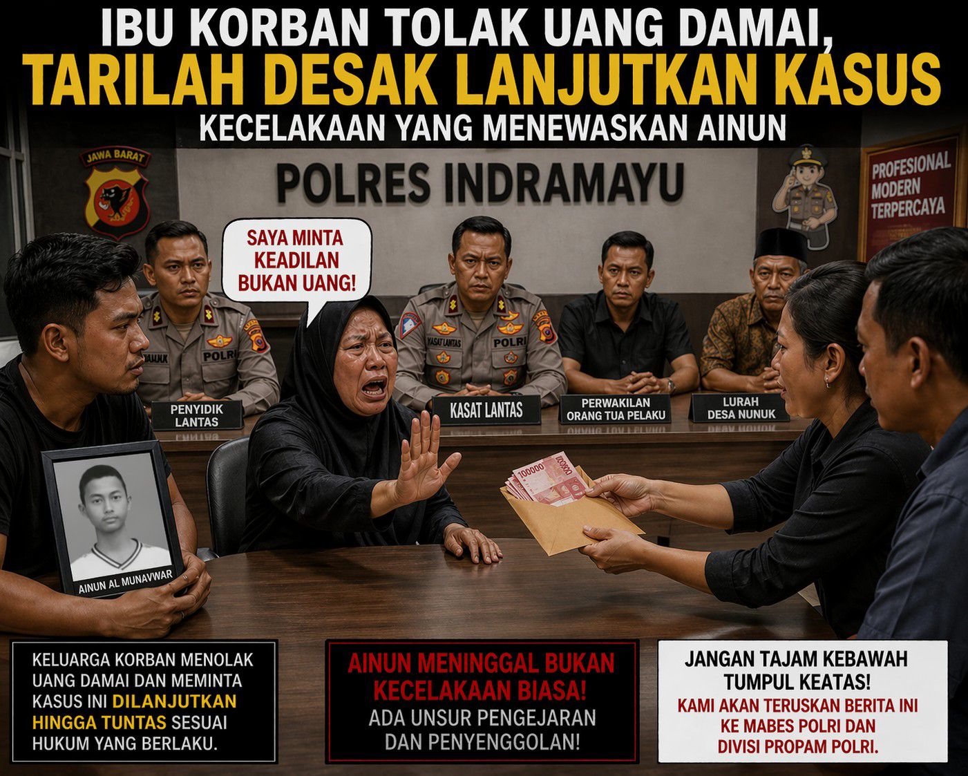 7 Bulan Tewasnya Ainun, Kinerja Polres Indramayu Di Pertanyakan