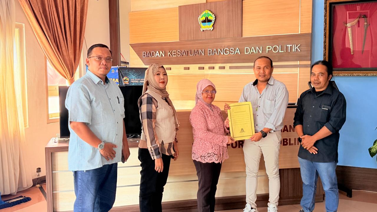 Perkuat Sinergi Kelembagaan, Firdaus Andika Sampaikan Dokumen INSPI ke Pihak Kesbangpol Jateng