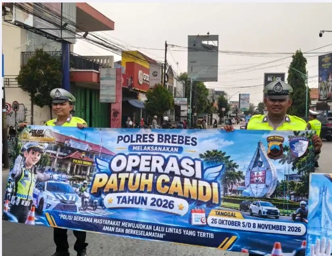 Operasi Patuh Candi 2026, Satlantas Polres Brebes Gelar Sosialisasi & Penindakan Pelanggaran Lalu Lintas